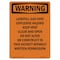 Signmission OSHA Warning Sign, 24" Height, Rigid Plastic, Landfill Gas Vent Explosive Hazard, Portrait OS-WS-P-1824-V-13298 - alternate 1